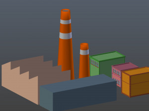 town building cartoon Modelo 3D