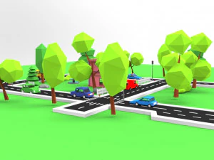 town post office 3D Model