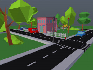 town post office Modelo 3D