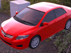 toyota corolla 2008 3Dモデル