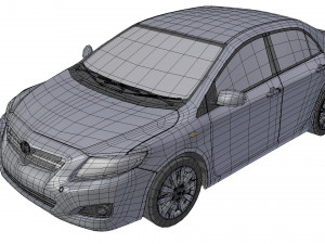 toyota corolla 2008 3Dモデル