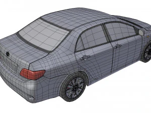 toyota corolla 2008 3D Model