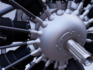 b m w 132a radial aircraft engine Modelo 3D