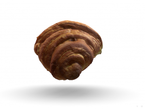 french croissant scan pbr model low-poly 3D Model