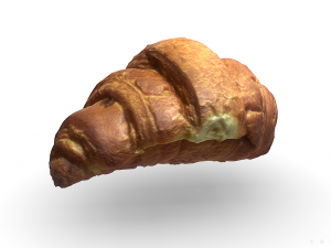 french croissant scan pbr model low-poly 3D Model