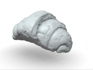 french croissant scan pbr model low-poly 3D Model