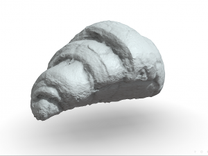 french croissant scan pbr model low-poly 3D Model