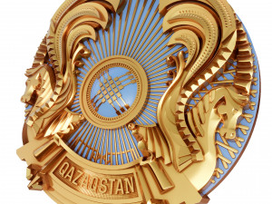 coat of arms of kazakhstan 3D Model