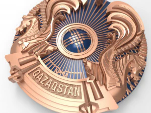 coat of arms of kazakhstan 3D Model