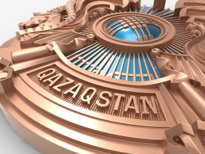 coat of arms of kazakhstan 3D 模型