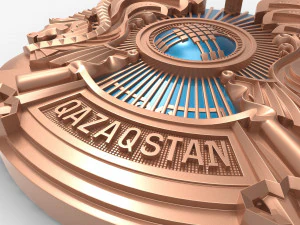 coat of arms of kazakhstan 3D Model