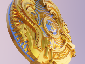 coat of arms of kazakhstan 3D 模型