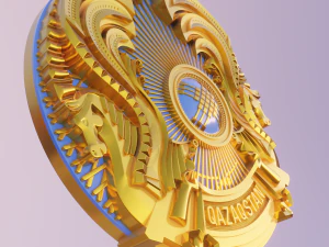coat of arms of kazakhstan 3D Model