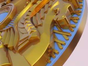 coat of arms of kazakhstan 3D Model