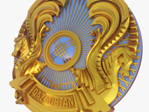 coat of arms of kazakhstan 3D Model