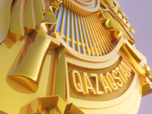 coat of arms of kazakhstan 3D 模型