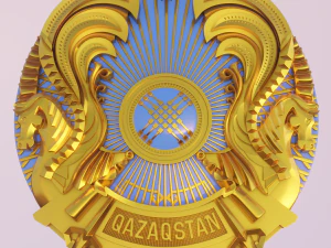 coat of arms of kazakhstan 3D Model