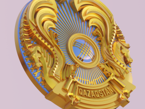 coat of arms of kazakhstan 3D 模型
