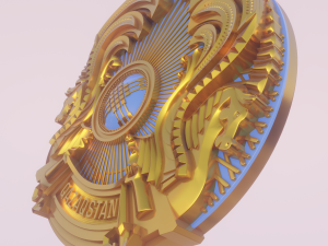 coat of arms of kazakhstan 3D 模型