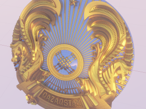 coat of arms of kazakhstan 3D 模型