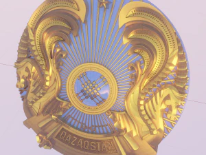coat of arms of kazakhstan 3D Model