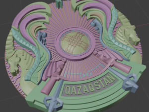 coat of arms of kazakhstan 3D 模型