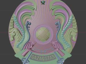coat of arms of kazakhstan 3D 模型