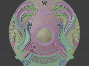 coat of arms of kazakhstan 3D Model