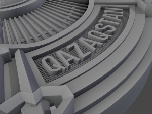 coat of arms of kazakhstan 3D 模型
