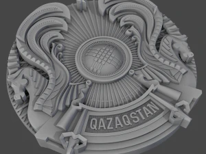 coat of arms of kazakhstan 3D Model