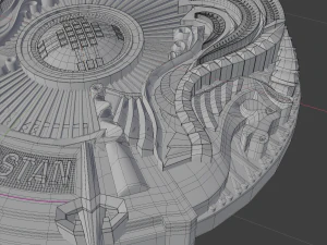 coat of arms of kazakhstan 3D Model