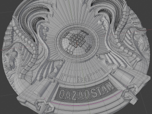 coat of arms of kazakhstan 3D 模型