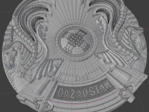 coat of arms of kazakhstan 3D Model