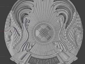 coat of arms of kazakhstan 3D 模型
