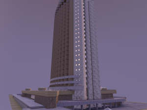 hotel kazakhstan Modèle 3D