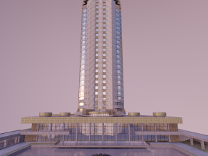 hotel kazakhstan Modèle 3D