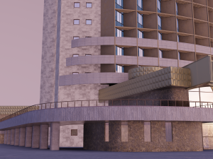 hotel kazakhstan Modèle 3D
