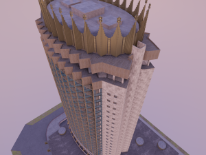 hotel kazakhstan Modèle 3D