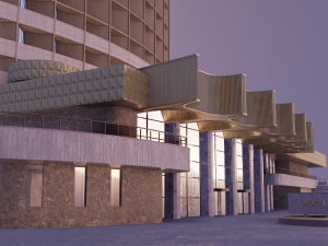 hotel kazakhstan Modèle 3D
