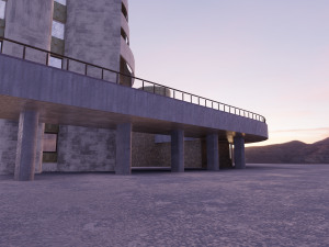 hotel kazakhstan Modèle 3D