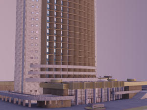 hotel kazakhstan Modèle 3D