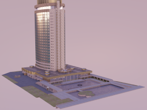 hotel kazakhstan Modèle 3D