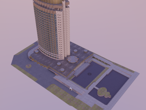 hotel kazakhstan Modèle 3D
