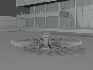 hotel kazakhstan Modèle 3D