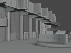 hotel kazakhstan Modèle 3D