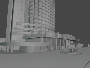 hotel kazakhstan Modèle 3D