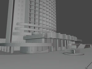 hotel kazakhstan 3D Model