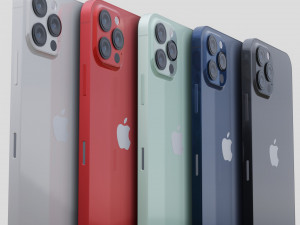 apple iphone 12 new design Model 3D