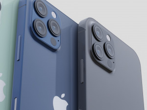 apple iphone 12 new design Model 3D