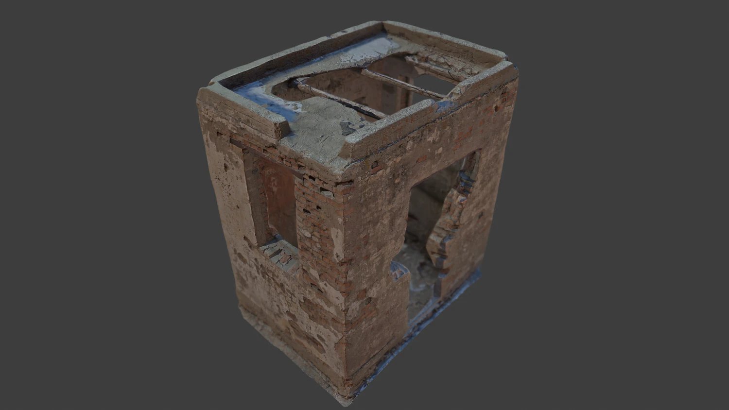 old building 3D Model .c4d .max .obj .3ds .fbx .stl .blend 